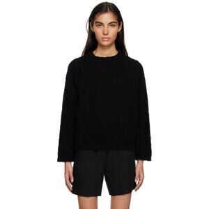 Toteme Chunky Knit Black Pullover Sweater XS